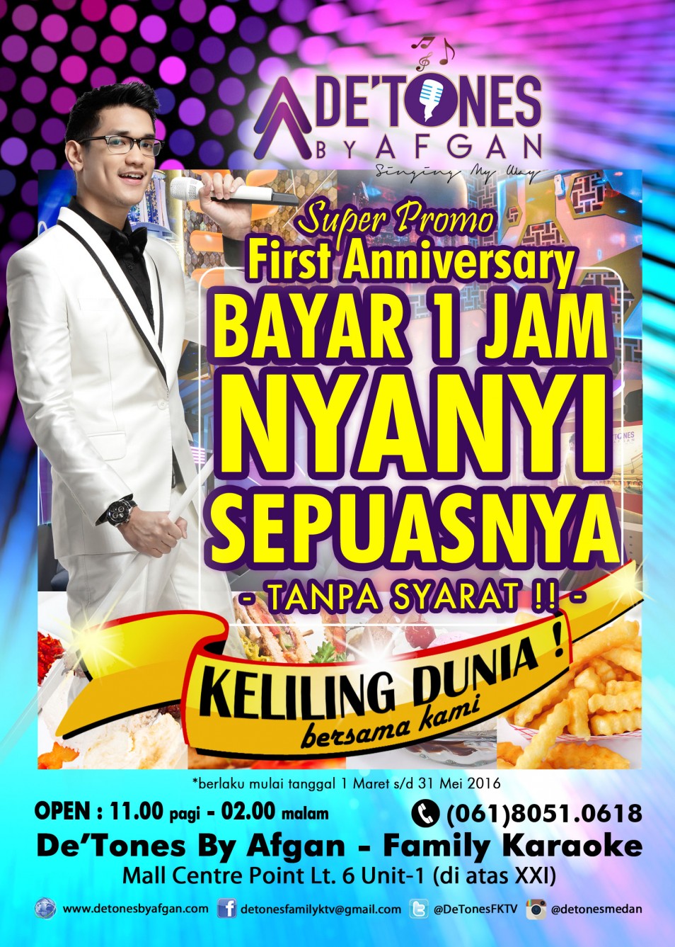 Super Promo “BAYAR 1 JAM, NYANYI SEPUASNYA”