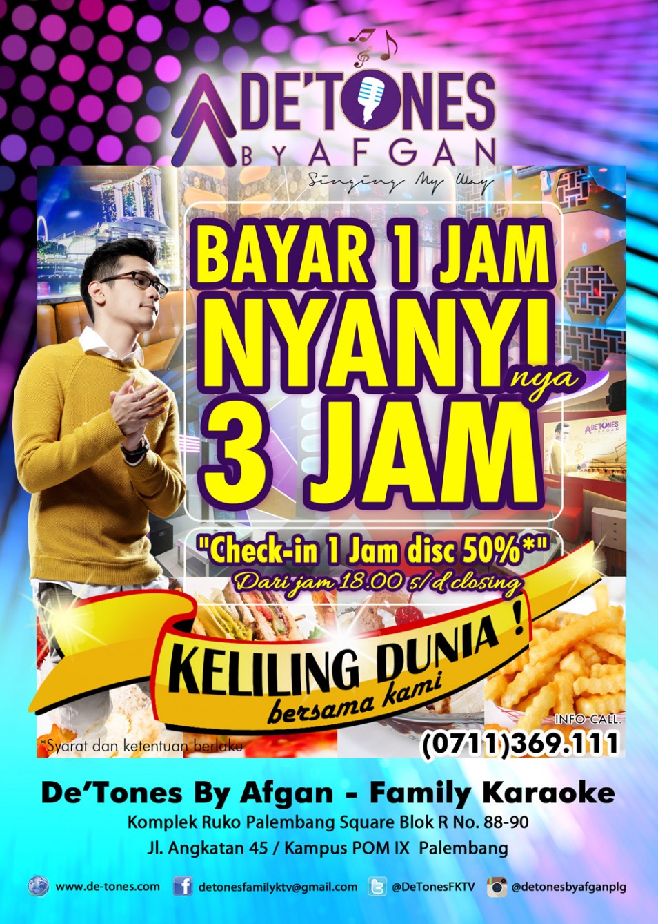 Bayar cuma 1 Jam, bisa Nyanyi 3 Jam !!