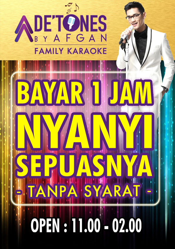 New Promo : BAYAR 1 JAM NYANYI SEPUASNYA