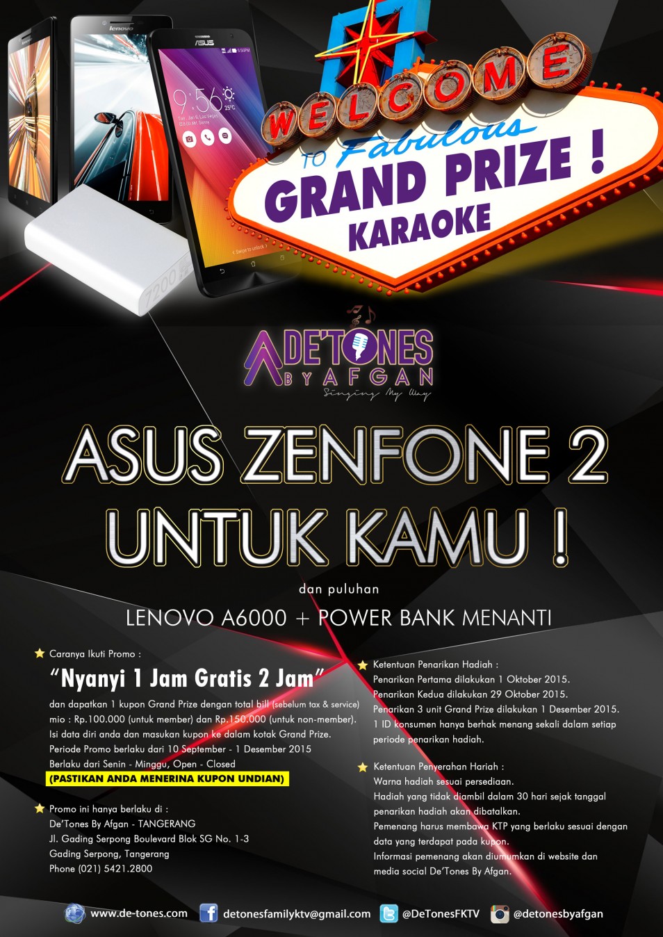 GRAND PRIZE : ASUS ZENPHONE 2