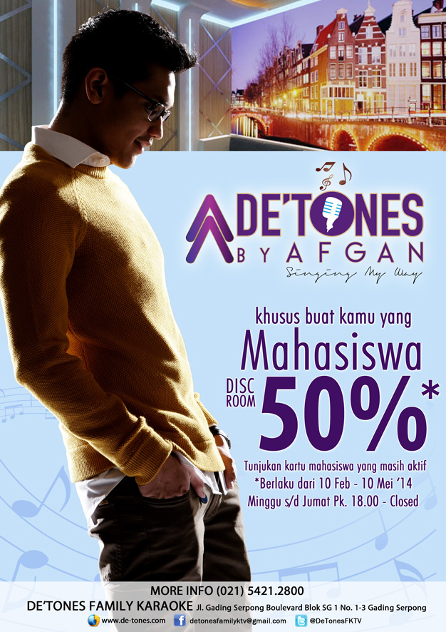 PROMO KHUSUS MAHASISWA, DISC 50%